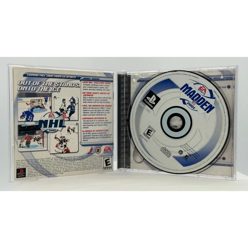 Madden 2001 Playstation PS1 (2000) - With Case and Manual - Tested